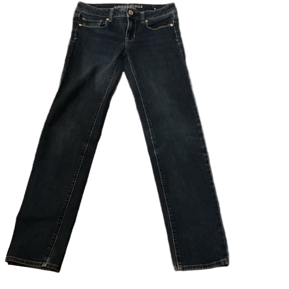 American Eagle Outfitters Women's Dark Blue Skinny Jeans